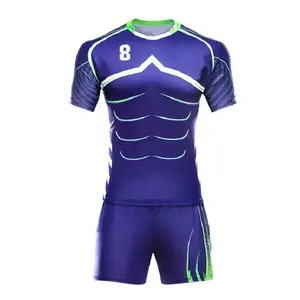 Uniforme de rugby para hombre superventas, logotipo personalizado y color sólido, fabricante profesional, ropa de fútbol de rugby de tamaño adulto - Product Image 4