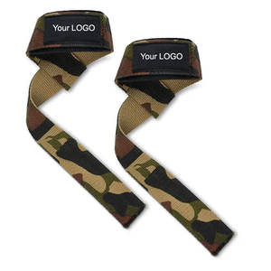 80% ผ้าฝ้ายโพลีเอสเตอร์20% ใช้ได้ทั้งชายและหญิงสายรัดข้อมือแบบไม่ลื่นยกกระชับยกน้ำหนัก - Product Image 1