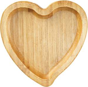 Bandeja de servicio de bambú de alta calidad con regalo de vacaciones en forma de corazón y decoración de mesa directa de Vietnam - Product Image 1