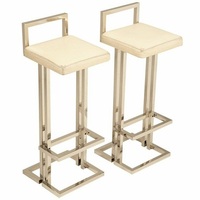 Tabouret de Bar en velours avec comptoir en métal doré de luxe moderne, chaise de Bar en fil métallique pour Table basse, fabrication artisanale d'excellente taille