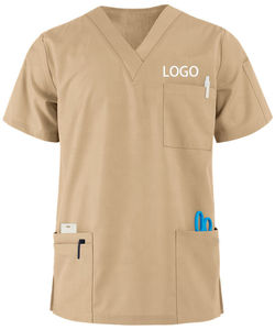 Uniformes Médicos para Hombre, Doctor y Enfermero, Camisetas de Manga Corta, Tela de Sarga de Poliéster/Algodón, para Uso Hospitalario, Gran Venta - Product Image 5