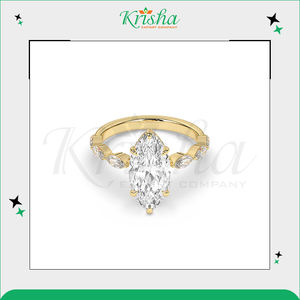 Bagues en diamant fantaisie de qualité supérieure - Couleur blanche DEF, naturelles et cultivées en laboratoire avec une clarté VVS/VS, provenant d'un fabricant et exportateur indien - Product Image 5