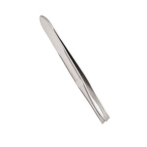 Pince à épiler Mertz Premium en acier inoxydable rose doré, pointes biseautées de précision, prise ferme, antistatique, pour sourcils - Product Image 3