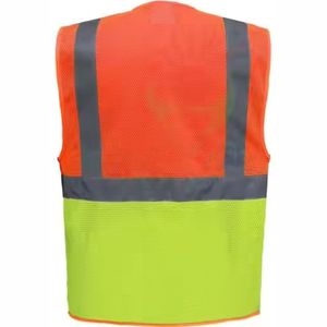 Gilet de travail de haute qualité respirant multi-poches imperméable fermeture éclair haut tendance 5 dimensions lavé - Product Image 3