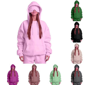 Sudadera con Capucha de Forro Polar para Mujer, Estilo Urbano, Lavado Ácido, Bordado Sólido, Nueva Colección Otoño Invierno, Cálida y Lavable - Product Image 6