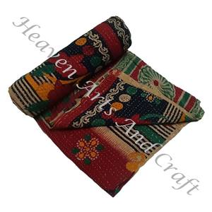 Kantha <b>Quilt</b> Gudari Kantha <b>Quilt</b> Gudari Hot Selling Wholesale Gold Supplier GD1119 Handmade Kantha <b>Quilt</b> Cotton Printed Indian - Product Image 2