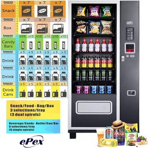 Tự động tự động cảm ứng máy salad bán hàng tự động thực phẩm tươi Máy bán hàng tự động thang máy 21.5 inch màn hình cảm ứng máy bán hàng tự động - Product Image 5