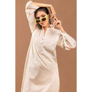 Chemise respirante teinte en jacquard KJ-43202 avec col mandarin - Product Image 1