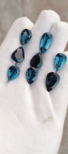 Chất lượng cao London BT lỏng tự nhiên Topaz vòng siêu màu xanh colour AAA + Kích thước đá quý khác nhau rất nhiều có sẵn Jaipur bán buôn - Product Image 3