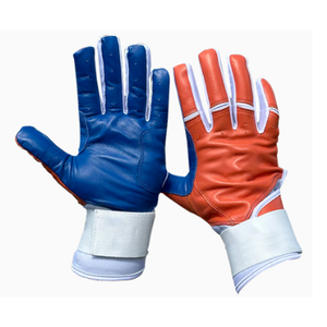 Long Cuff Yellow <b>Black</b> Combo Genuine Leather Baseball Batting Gloves Ambidextrous <b>Hook</b> Loop Closure Customizable Design High - Product Image 4