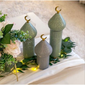 Lampe en fer élégante pour les festivités de l'Aïd et du Ramadan décoration de la maison moderne bougeoir célébration de l'Aïd et du Ramadan - Product Image 4