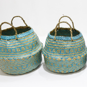 ตะกร้าผ้าทอมืออเนกประสงค์คุณภาพสูงของโรงงาน Artex Dong thap พร้อมที่จับสำหรับจัดเก็บและตกแต่งบ้าน - Product Image 5