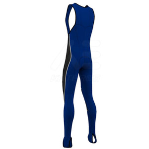 Pantalones de Ciclismo con Tirantes para Hombre, Color Azul y Negro, con Bloques de Color, Transpirables, Ajustados, Largos, Material de Spandex y Nailon - Product Image 6