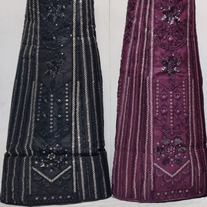 Lehenga ตาข่ายปักเลื่อมหนา3เมตรสำหรับปาร์ตี้ฤดูหนาวชุดออกงานเจ้าสาว - Product Image 2