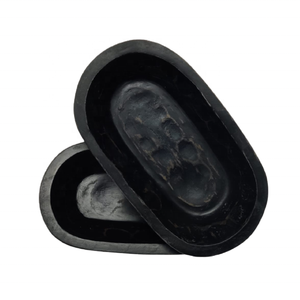 ชามไม้มะม่วงสีขาวทรงกลมหรูหราภาชนะเปล่าแกะสลักด้วยมือเป็นเอกลักษณ์สำหรับเป็นของขวัญตกแต่งบ้าน - Product Image 4