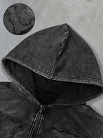 Veste pour homme, vêtements de rue pour homme, fermeture éclair, vêtements de rue pour homme, sweat-shirt pour homme, sweat-shirt marron à fermeture éclair, sweat-shirt à capuche pour homme, veste à capuche pour homme, lettre