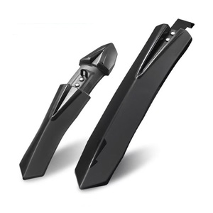 Guardabarros de bicicleta de plástico de liberación rápida modernos y elegantes guardabarros delanteros y traseros fáciles de instalar para bicicletas de carretera y BMX - Product Image 1