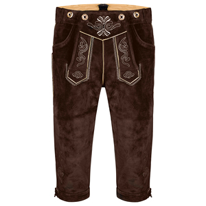 Nuevos pantalones cortos elásticos para hombre, pantalones deportivos de cuero de ante de vaca, pantalones cortos de Lederhosen, Bávaro personalizado para hombre - Product Image 5