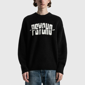 2025 personnalisé hommes respirant à manches longues pull col rond hiver pull haute qualité tricoté coton avec Logo brodé - Product Image 3