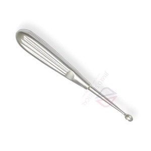 Cureta Dérmica de Acero Inoxidable, Instrumento Quirúrgico Manual de Primera Calidad Pulido para Fusión Espinal y Extracción Ósea - Product Image 3
