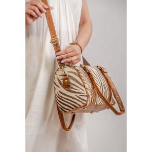 LW กระเป๋าถือ100% หนังแท้สำหรับผู้หญิง, กระเป๋าสะพายไหล่พิมพ์ลายม้าลายแฟชั่นใหม่สำหรับฤดูหนาว - Product Image 2