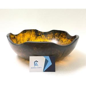 Bol à salade en résine à prix abordable, vaisselle décorative, bols à fruits en résine faits à la main, vaisselle, bols de service pour table à manger - Product Image 3