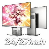 Nouveau design 2026 – Ordinateur de bureau tout-en-un LCD tactile 24/27 pouces 1080P avec 4/8/16 Go de RAM et SSD 256 Go, support relevable et rotatif