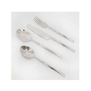 ชุดช้อนส้อมทำจากสเตนเลสสตีลไทเทเนียม,ชุดเครื่องใช้บนโต๊ะอาหารแบบดั้งเดิมสีเงินมีที่จับปลอดภัยและมีสุขภาพดีสำหรับการใช้ชีวิตประจำวัน - Product Image 1