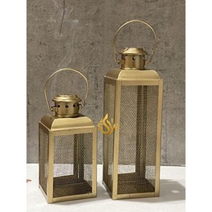 Ensemble de lanterne suspendue de décoration intérieure en métal de haute qualité Design moderne Pot à bougie unique Lanterne à bougie personnalisée pour mariage et maison - Product Image 3