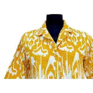 Veste Kantha Short 100% Coton avec Design Réversible Respirant et Décoratif pour Toutes les Saisons - Product Image 2