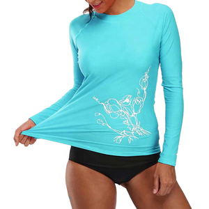 High Performance Women Compression Shirt <b>Rashguard</b> Style Lightweight Top for Active Workout - Product Image 6