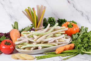 VENTE CHAUDE Pailles végétales biodégradables-100% écologique, non plastique, haute qualité-Commandez maintenant! -LOTUS VIETNAM BLEU - Product Image 5