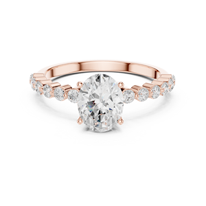 Bague solitaire en or 10 carats, bijoux de mariage pour femmes - Product Image 2