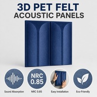 Panneaux muraux acoustiques 3D modernes découpés CNC à motif géométrique, haute performance, ignifuges, écologiques, insonorisants, décoratifs pour salle de sport