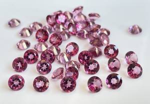 บุษราคัมสีชมพูธรรมชาติทรงกลมตัดเหลี่ยมเพชรพลอยขนาด6มม. คุณภาพสูง-สีชมพูบุษราคัมรอบเหลี่ยมเพชรพลอย - Product Image 2