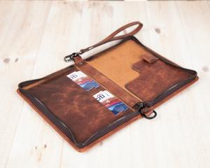 Porte-passeport en cuir véritable personnalisé et housses de passeport Porte-passeport en cuir PTH-0002 - Product Image 4