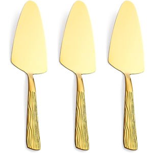 Hot Selling Custom Luxury Silver Color Stainless steel shovel spatula <b>cutting</b> wedding <b>cake</b> <b>knife</b> and server set For Western Home - Product Image 6