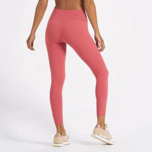 Mallas de compresión deportivas de cintura alta personalizadas 2025, pantalones de Yoga para gimnasio y Fitness Súper suaves y ligeros, diseño informal sin costuras sólido - Product Image 2