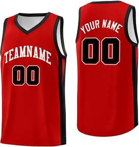 Maillots et shorts de sport en maille réversibles personnalisés pour hommes, basket-ball et baseball avec nom et numéro imprimés, ensemble de grande taille - Product Image 4