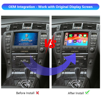 Kit d'interface de module décodeur multimédia sans fil Apple CarPlay Android Auto Crown Majesta UZS186 pour Toyota Majesta