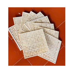 <b>Grid</b> Woven Bamboo <b>Wall</b> Hanging Bamboo Webbing <b>Wall</b> Decoration Many Shapes - Product Image 1