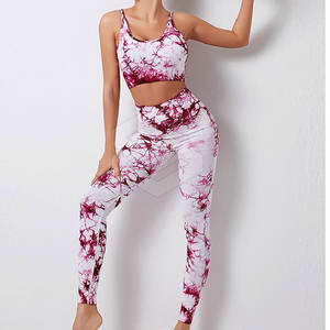 Ensemble d'entraînement pour femmes à bas prix Legging taille haute soutien-gorge de sport confortable ensembles de yoga pour femmes de haute qualité - Product Image 2