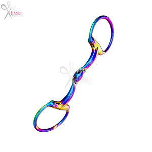 Bocado Curvo de Acero Inoxidable Arcoíris para Caballo, Personalizable, Multicolor, Reutilizable, con Logotipo OEM, Diseño Suave para la Boca, para Entrenamiento y Equitación - Product Image 6