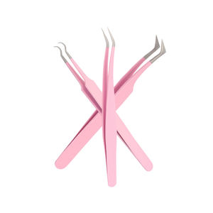 Juego de pinzas para pestañas de tensión suave, reduce la fatiga de las manos, pinzas para pestañas de colores personalizadas para artistas de pestañas de salón profesional - Product Image 5