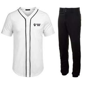 Meilleures ventes Uniforme de baseball respirant à motif uni pour hommes Logo personnalisé Vêtements d'équipe avec logo avant Style de jeu de positions - Product Image 1