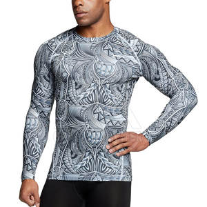 Rashguard MMA respirant à manches longues en Spandex/Polyester pour hommes, marque Grapple Master, avec logo personnalisé, vêtements de sport de haute qualité - Product Image 3