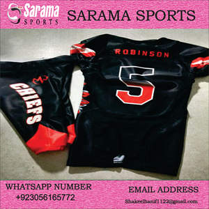 Maillot de football américain vintage en polyester et spandex avec logo d'équipe personnalisé par sublimation pour enfants et hommes - Product Image 6