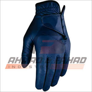Nouvel arrivage de gants de golf avec logo et couleur personnalisés en cuir véritable gant Cabretta par Ahmad & Fahad Industry - Product Image 2