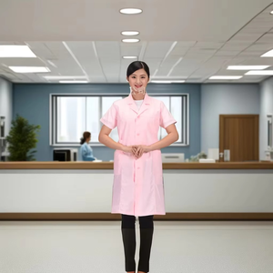 Bata blanca médica unisex para médicos y enfermeras, ropa de trabajo de laboratorio gruesa y fina, uniforme de salón de belleza para Hospital, uniforme personalizado - Product Image 4