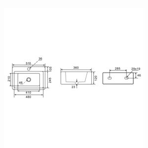 COMPTOIR MATT LAVABO MOD. 04 - Product Image 4